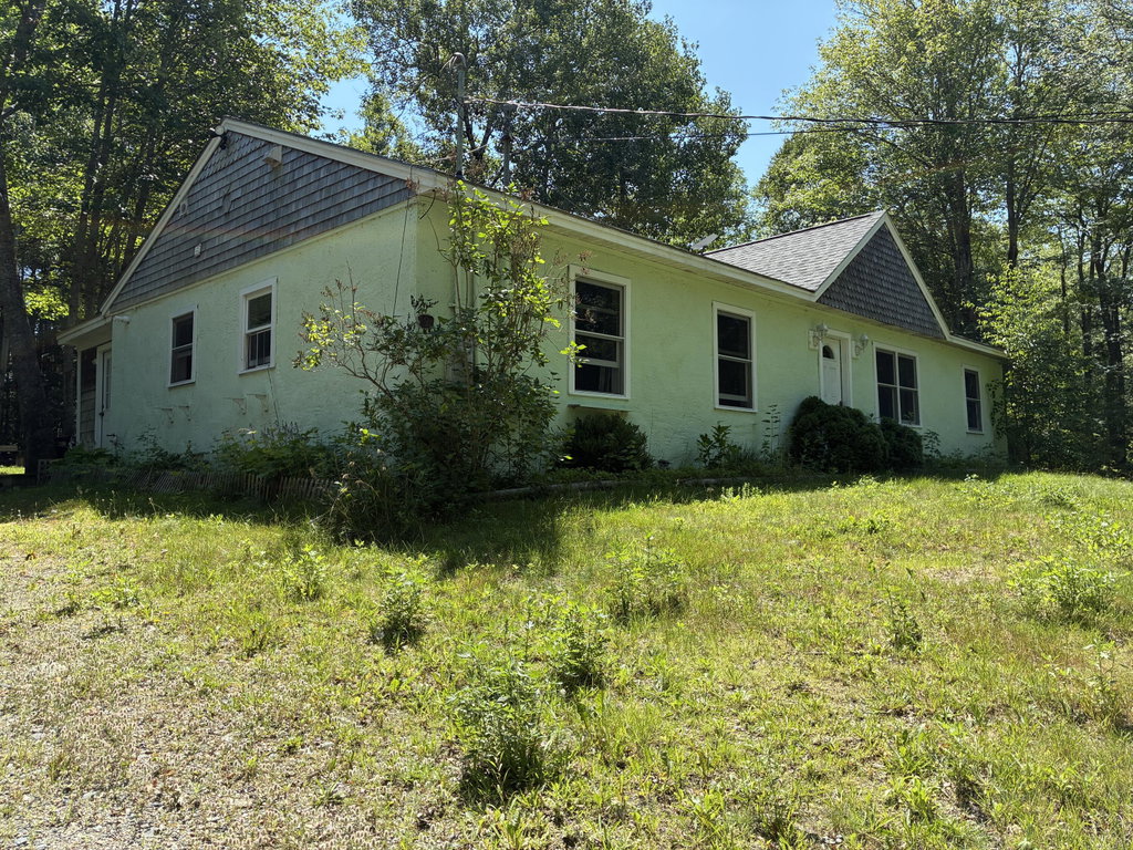 From driveway, front yard.