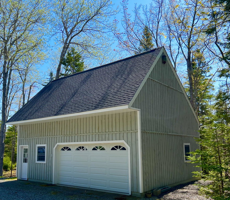 Detached two car garage