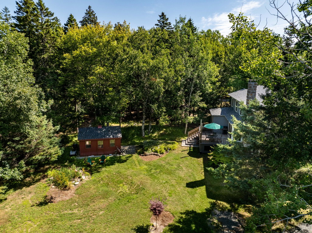 Aerial back yard