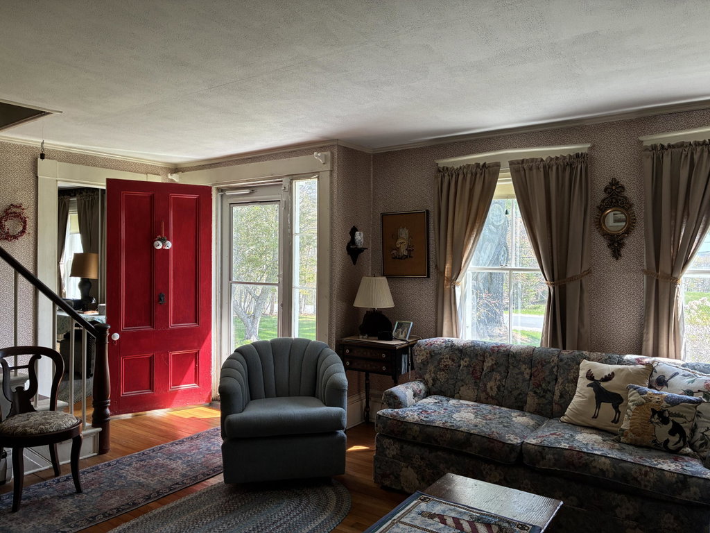 Front entry into living room.