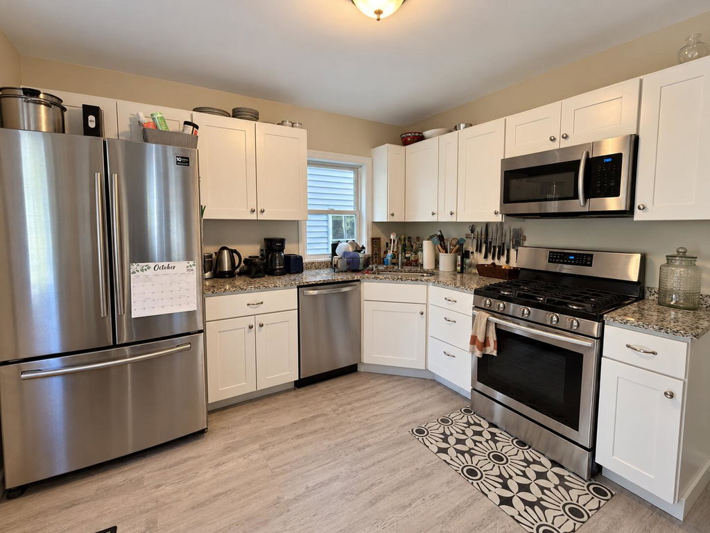 Modern Kitchen with October Calendar
