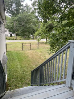 Stairs to back yard
